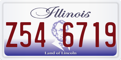IL license plate Z546719