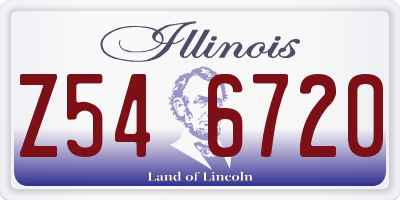 IL license plate Z546720