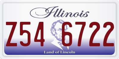 IL license plate Z546722