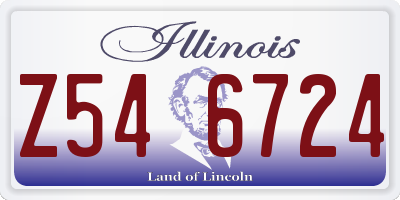 IL license plate Z546724