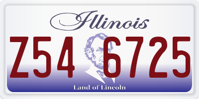 IL license plate Z546725