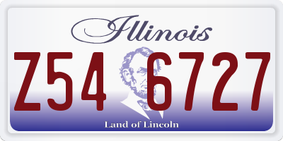 IL license plate Z546727