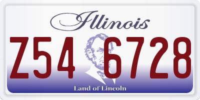 IL license plate Z546728