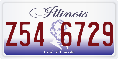 IL license plate Z546729