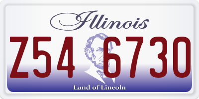 IL license plate Z546730