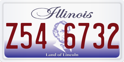 IL license plate Z546732