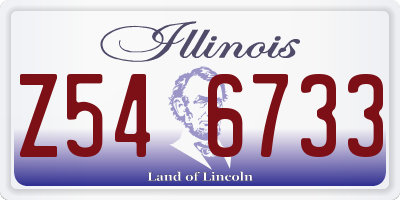 IL license plate Z546733