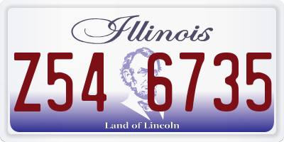IL license plate Z546735