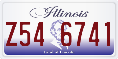 IL license plate Z546741