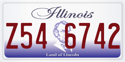 IL license plate Z546742