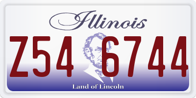 IL license plate Z546744