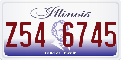 IL license plate Z546745