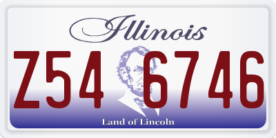 IL license plate Z546746