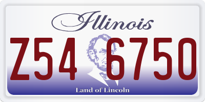 IL license plate Z546750