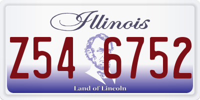 IL license plate Z546752