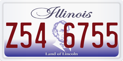 IL license plate Z546755