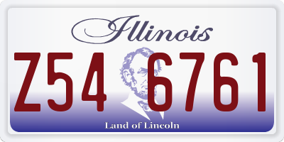 IL license plate Z546761