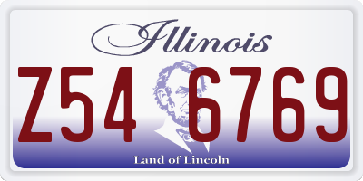 IL license plate Z546769