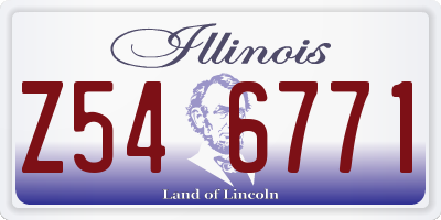 IL license plate Z546771