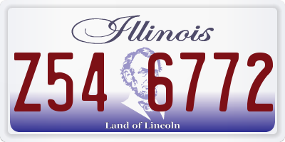IL license plate Z546772