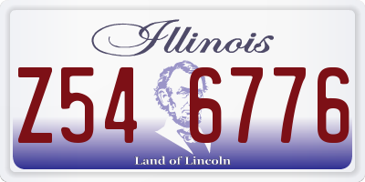 IL license plate Z546776