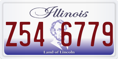 IL license plate Z546779