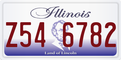 IL license plate Z546782