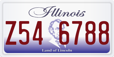 IL license plate Z546788