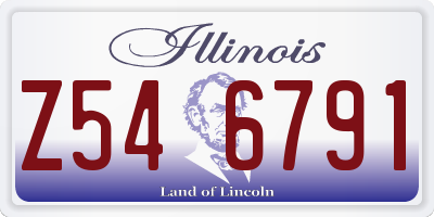 IL license plate Z546791
