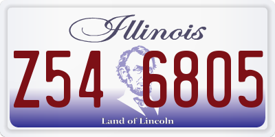 IL license plate Z546805