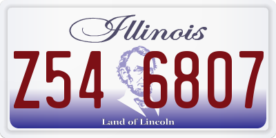 IL license plate Z546807
