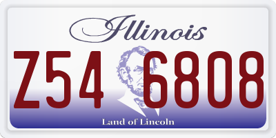 IL license plate Z546808