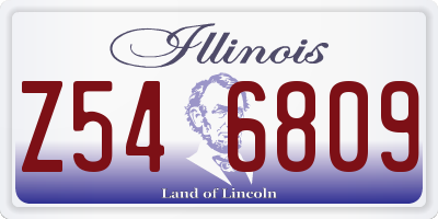 IL license plate Z546809