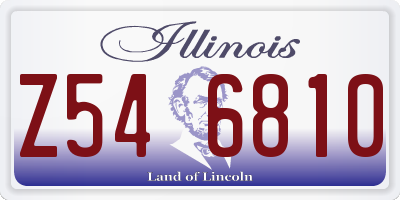 IL license plate Z546810