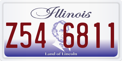 IL license plate Z546811