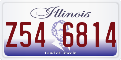 IL license plate Z546814