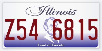 IL license plate Z546815