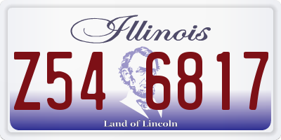 IL license plate Z546817