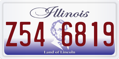 IL license plate Z546819