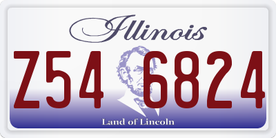 IL license plate Z546824