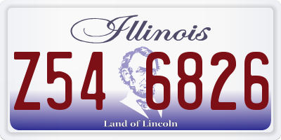 IL license plate Z546826