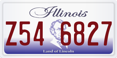 IL license plate Z546827