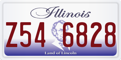 IL license plate Z546828
