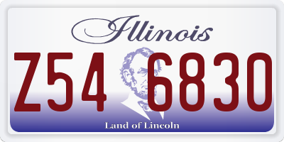 IL license plate Z546830