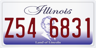 IL license plate Z546831