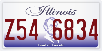 IL license plate Z546834