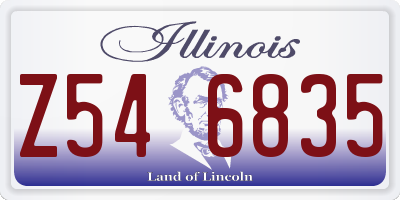IL license plate Z546835