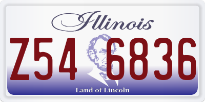 IL license plate Z546836