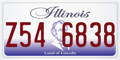 IL license plate Z546838