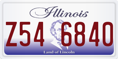 IL license plate Z546840